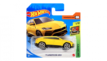 Машинка Базовая Hot Wheels '17 Lamborghini Urus Exotics 1:64 GHB36 Yellow - Retromagaz, image 1