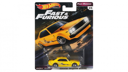 Машинка Premium Hot Wheels Nissan Skyline (C210) Fast & Furious 1:64 GHH17 Yellow - Retromagaz, image 1