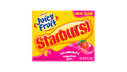 Жувальна Гумка Wrigley’s Juicy Fruit Starburst Strawberry 15 sticks - Retromagaz, image 1