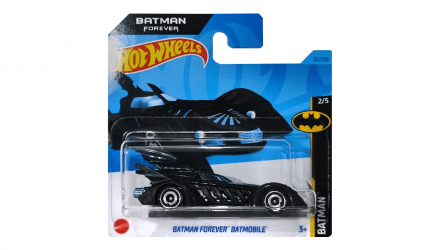 Машинка Базовая Hot Wheels Batman Forever Batmobile Batman 1:64 HKG38 Black - Retromagaz, image 1