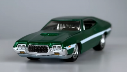 Машинка Premium Hot Wheels 1972 Ford Gran Torino Sport Fast & Furious 1:64 HYP72 Green - Retromagaz, image 2