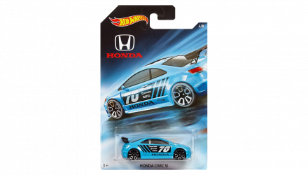 Тематическая Машинка Hot Wheels Honda Civic Si Honda 70th Anniversary 1:64 FKD26 Light Blue - Retromagaz, image 1