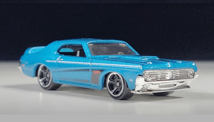 Машинка Базовая Hot Wheels '69 Mercury Cougar Eliminator Muscle Mania 1:64 HTC59 Blue - Retromagaz, image 4