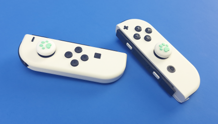 Накладки на Стики RMC 2шт Cat Paw Nintendo Switch White Green - Retromagaz, image 3