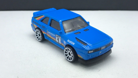 Машинка Базовая Hot Wheels '84 Audi Sport Quattro Rally Champs 1:64 HCX60 Blue - Retromagaz, image 4