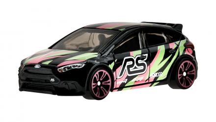 Тематическая Машинка Hot Wheels Ford Focus RS Neon Speeders 1:64 HLH72/HLH73 Black - Retromagaz, image 2