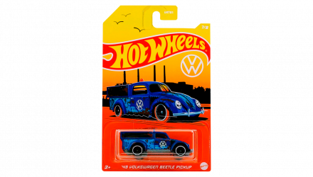 Тематическая Машинка Hot Wheels '49 Volkswagen Beetle Pickup Volkswagen 1:64 HDH46 Blue - Retromagaz, image 1