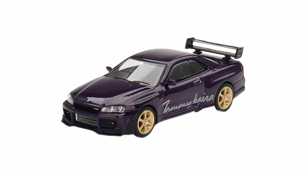 Машинка Premium MINI GT Nissan Skyline GT-R (R34) Tommykaira R-z 1:64 Purple - Retromagaz, image 1