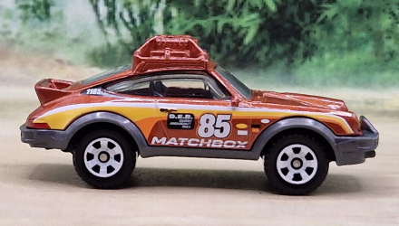 Тематична Машинка Matchbox 1985 Porsche 911 Rally Germany 1:64 GWL49/HPC58 Brown - Retromagaz, image 4