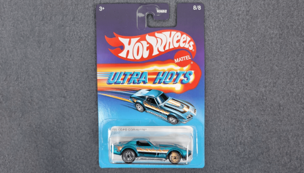 Тематична Машинка Hot Wheels '69 COPO Corvette Ultra Hots 1:64 JBY67 Blue - Retromagaz, image 1