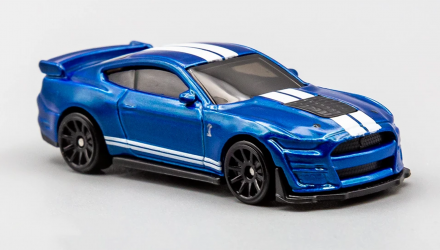 Машинка Базовая Hot Wheels 2020 Ford Mustang Shelby GT500 Muscle Mania 1:64 GHB32 Blue - Retromagaz, image 2