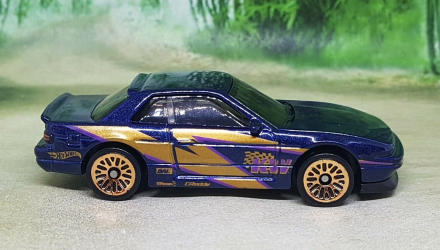 Машинка Базова Hot Wheels Nissan Silvia (S13) Speed Graphics 1:64 GHF03 Dark Blue - Retromagaz, image 5