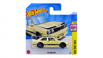 Машинка Базовая Hot Wheels '92 BMW M3 The `90S 1:64 HTB06 Yellow - Retromagaz, image 5