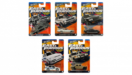 Набір Тематична Машинка Hot Wheels Decades of Fast & Furious 2024-2 HNR88 5шт - Retromagaz, image 1