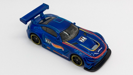 Машинка Базова Hot Wheels '16 Mercedes-AMG GT3 Project CARS 2 Legends of Speed 1:64 FJY10 Dark Blue - Retromagaz, image 4