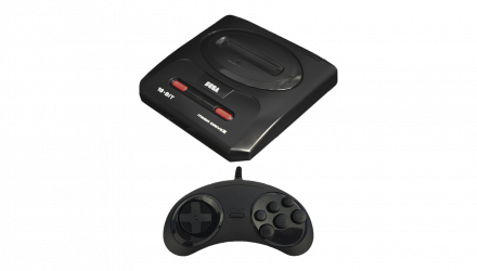 Набор Консоль Sega Mega Drive 2 MK-1631-50 Europe Black Б/У  + Геймпад Проводной RMC MD Новый - Retromagaz, image 1