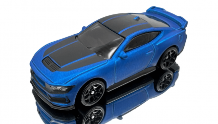 Машинка Базовая Hot Wheels Ford Mustang Dark Horse Then and Now 1:64 HRY93 Blue - Retromagaz, image 1