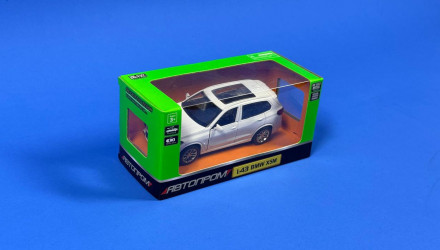 Машинка Автопром BMW X5M 1:43 White - Retromagaz, image 2