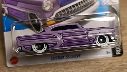 Машинка Базова Hot Wheels Custom '53 Chevy Treasure Hunts Rod Squad 1:64 HTF18 Purple - Retromagaz, image 1