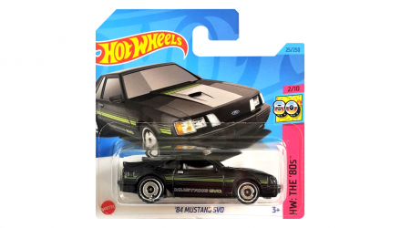 Машинка Базовая Hot Wheels '84 Mustang SVO The `80S 1:64 HKJ60 Black - Retromagaz, image 1