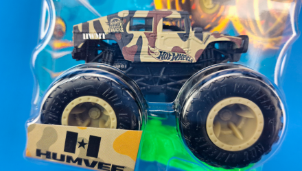 Машинка-Внедорожник Hot Wheels Humvee Monster Truck Crash Legends 1:64 HKM39 Tan - Retromagaz, image 2