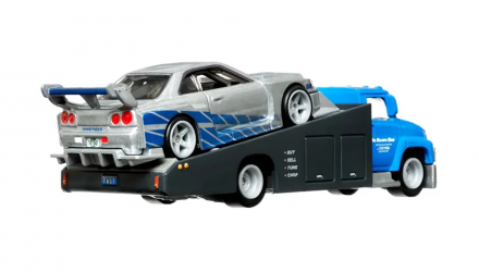 Машинка Premium Hot Wheels 2шт LB-ER34 Super Silhouette Nissan Skyline и Транспортер Carry On Fast & Furious Team Transport 1:64 HPX97 Silver - Retromagaz, image 3