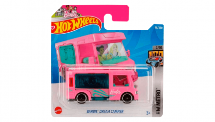 Машинка Базовая Hot Wheels Barbie Dream Camper Metro 1:64 HCT79 Pink - Retromagaz, image 1