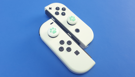 Накладки на Стики RMC 2шт Cat Paw Nintendo Switch White Green - Retromagaz, image 4