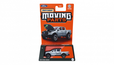 Тематична Машинка Matchbox 2019 Ford Ranger Moving Parts 1:64 FWD28/HVN13 Silver - Retromagaz, image 1