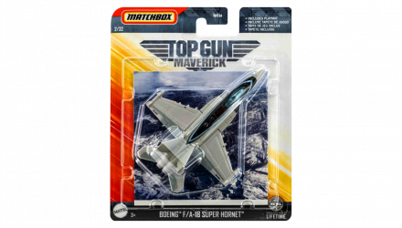 Тематична Машинка Matchbox Boeing F7A-18 Super Hornet Sky Busters 1:64 HVM52 Grey - Retromagaz, image 1