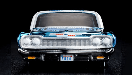 Машинка Premium Hot Wheels '64 Impala Snowman Red Line Club RLC 1:64 GXJ23 Blue - Retromagaz, image 2