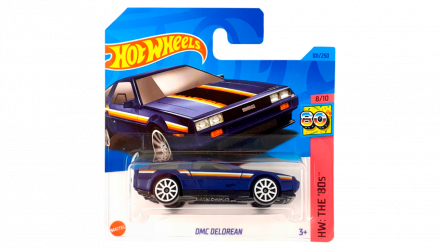 Машинка Базова Hot Wheels DMC Delorean The `80S 1:64 HKJ65 Dark Blue - Retromagaz, image 1