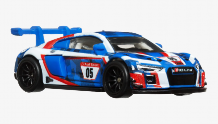 Машинка Premium Hot Wheels Audi R8 LMS Race Day 1:64 HKC61 White - Retromagaz, image 5