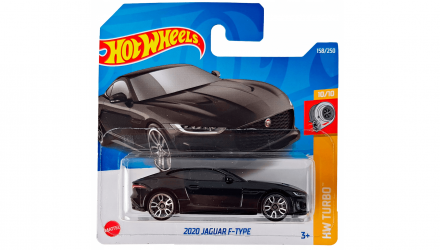 Машинка Базова Hot Wheels 2020 Jaguar F-Type Turbo 1:64 HCT71 Black - Retromagaz, image 1