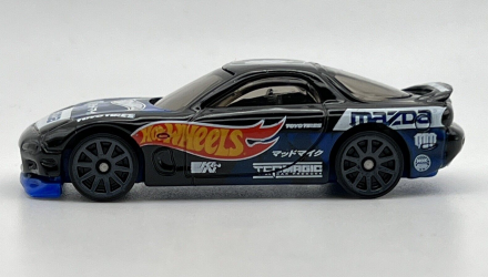 Машинка Базовая Hot Wheels '95 Mazda RX-7 Mad Mike Speed Graphics 1:64 FYD04 Black - Retromagaz, image 4