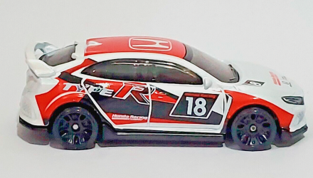 Машинка Базовая Hot Wheels 2018 Honda Civic Type R Honda 1:64 GHF50 White - Retromagaz, image 3