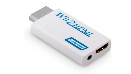 Адаптер RMC Wii Converter HDMI 1.4 + Jack 3.5 - AV Multi Out White Новый - Retromagaz, image 1