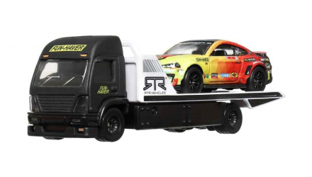 Машинка Premium Hot Wheels 2шт '23 Ford Mustang RTR Spec 5 и Транспортер Aero Lift Team Transport 1:64 FLF56/HKF39 Black - Retromagaz, image 2