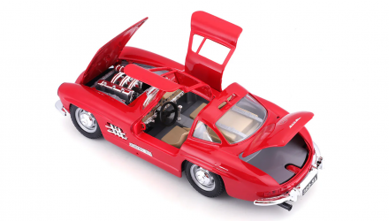 Машинка Bburago 1954 Mercedes-Benz 300 SL 1:24 Red - Retromagaz, image 5