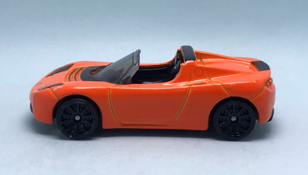 Машинка Базовая Hot Wheels Tesla Roadster Then and Now 1:64 HKJ44 Orange - Retromagaz, image 4