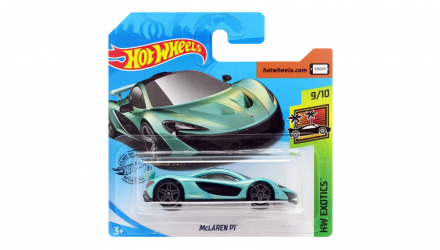 Машинка Базова Hot Wheels McLaren P1 Exotics 1:64 GHC36 Turquoise - Retromagaz, image 1