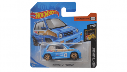 Машинка Базова Hot Wheels '85 Honda City Turbo II Nightburnerz 1:64 FYD12 Blue - Retromagaz, image 1