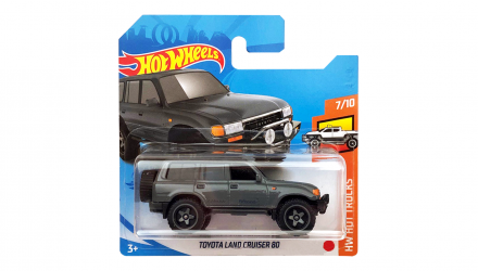 Машинка Базова Hot Wheels Toyota Land Cruiser 80 Hot Trucks 1:64 GRX22 Grey - Retromagaz, image 1