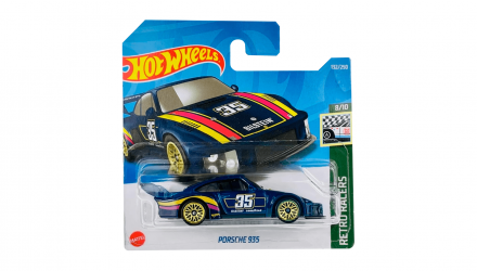 Машинка Базовая Hot Wheels Porsche 935 Retro Racers 1:64 HCT96 Dark Blue - Retromagaz, image 1