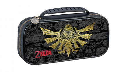 Чехол Твердый Nintendo Switch OLED Model Lite The Legend of Zelda Hyrule Crest Dark Grey Новый - Retromagaz, image 1