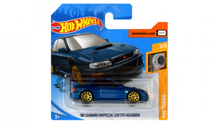 Машинка Базовая Hot Wheels '98 Subaru Impreza 22B STi-Version Turbo 1:64 GHB42 Blue - Retromagaz, image 1