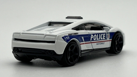 Тематическая Машинка Matchbox Lamborghini Gallardo Police France 1:64 HBL08 White - Retromagaz, image 3