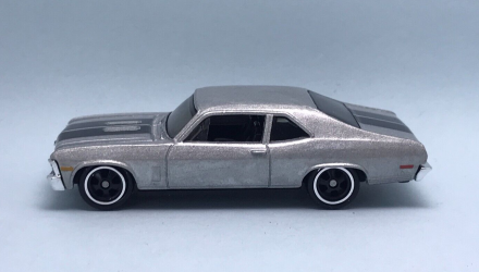 Тематическая Машинка Hot Wheels `70 Chevrolet Nova SS Decades of Fast & Furious 1:64 HNR88/HRW42 Grey - Retromagaz, image 4