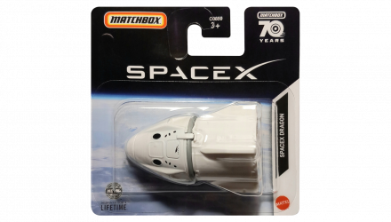 Машинка Большой Город Matchbox SpaceX Dragon Space 1:64 HFT23 White - Retromagaz, image 1