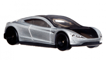 Машинка Premium Hot Wheels Tesla Roadster American Scene 1:64 HCK02 Metallic Silver - Retromagaz, image 2